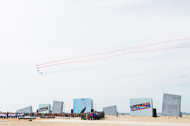 sword beach ceremony d-day 70th anniversary 2014