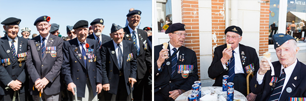 d-day veterans ice-cream arromanches 2014